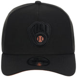 Milwaukee Brewers MLB Black x Rust FASHION CORE New Era 9FORTY A-Frame