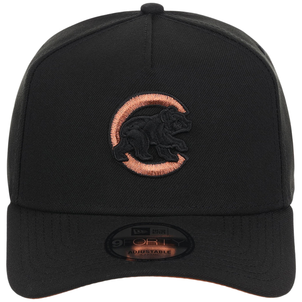Chicago Cubs MLB Black x Rust FASHION CORE New Era 9FORTY A-Frame