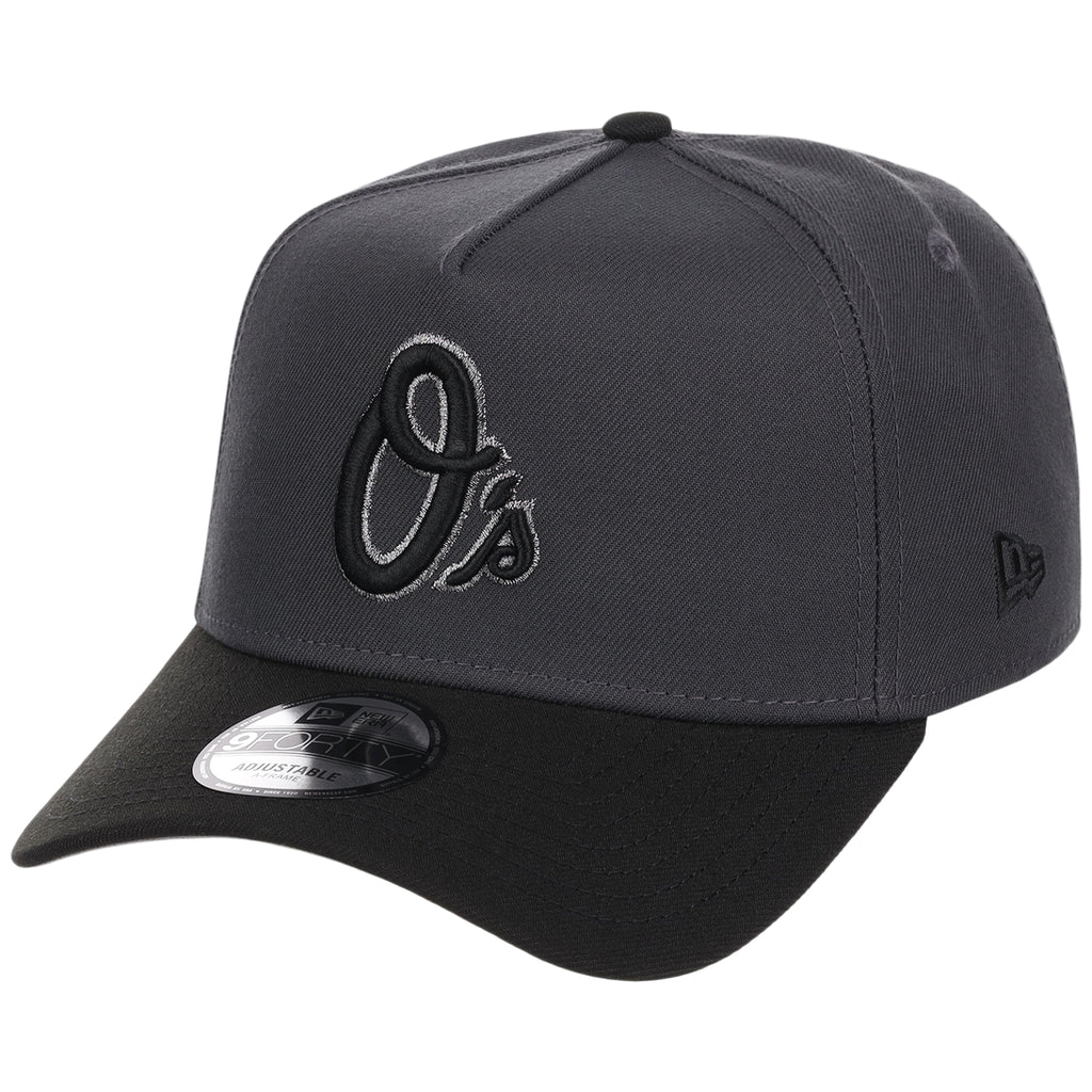 Baltimore Orioles MLB Graphite x Black FASHION CORE New Era 9FORTY A-Frame