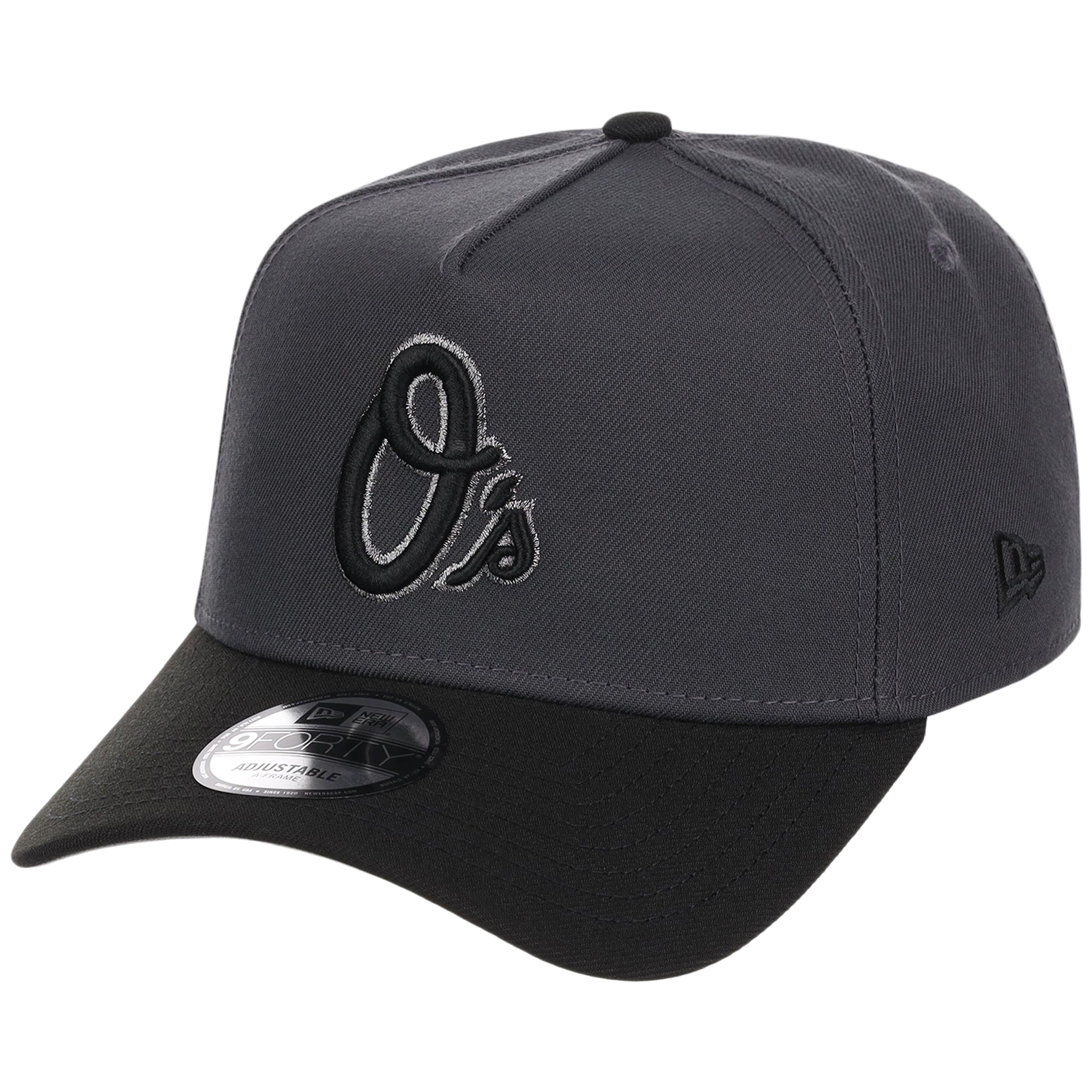 Baltimore Orioles MLB Graphite x Black FASHION CORE New Era 9FORTY A-Frame