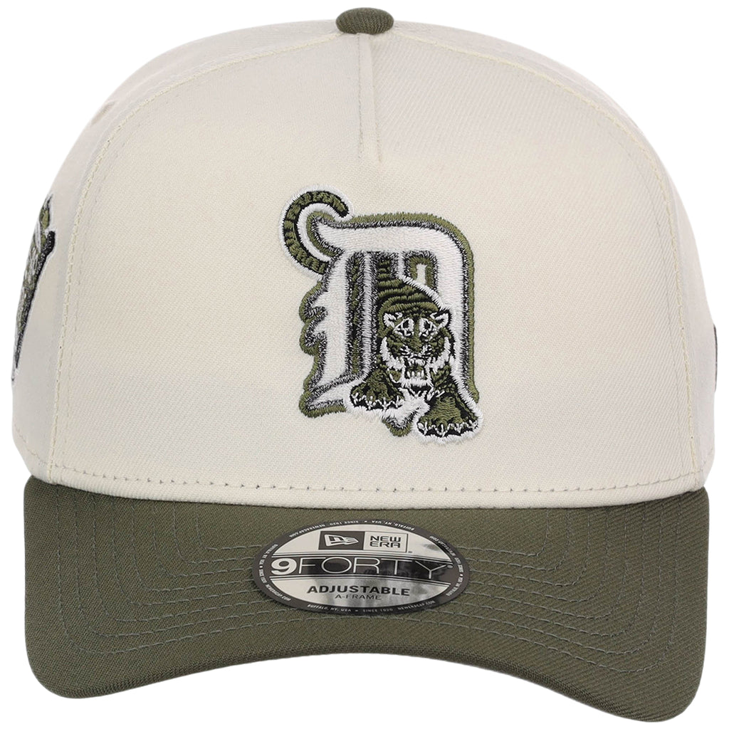 Detroit Tigers MLB Chrome Olive New Era 9FORTY