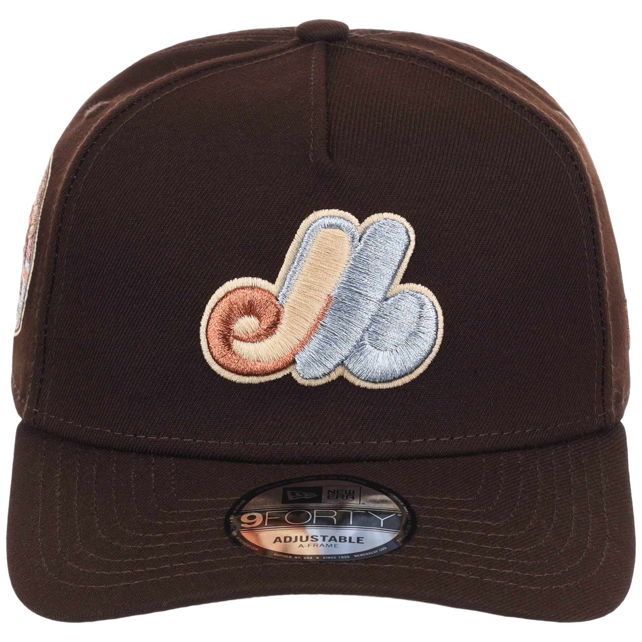 Montreal Expos MLB Frosted Bark New Era 9FORTY A-Frame