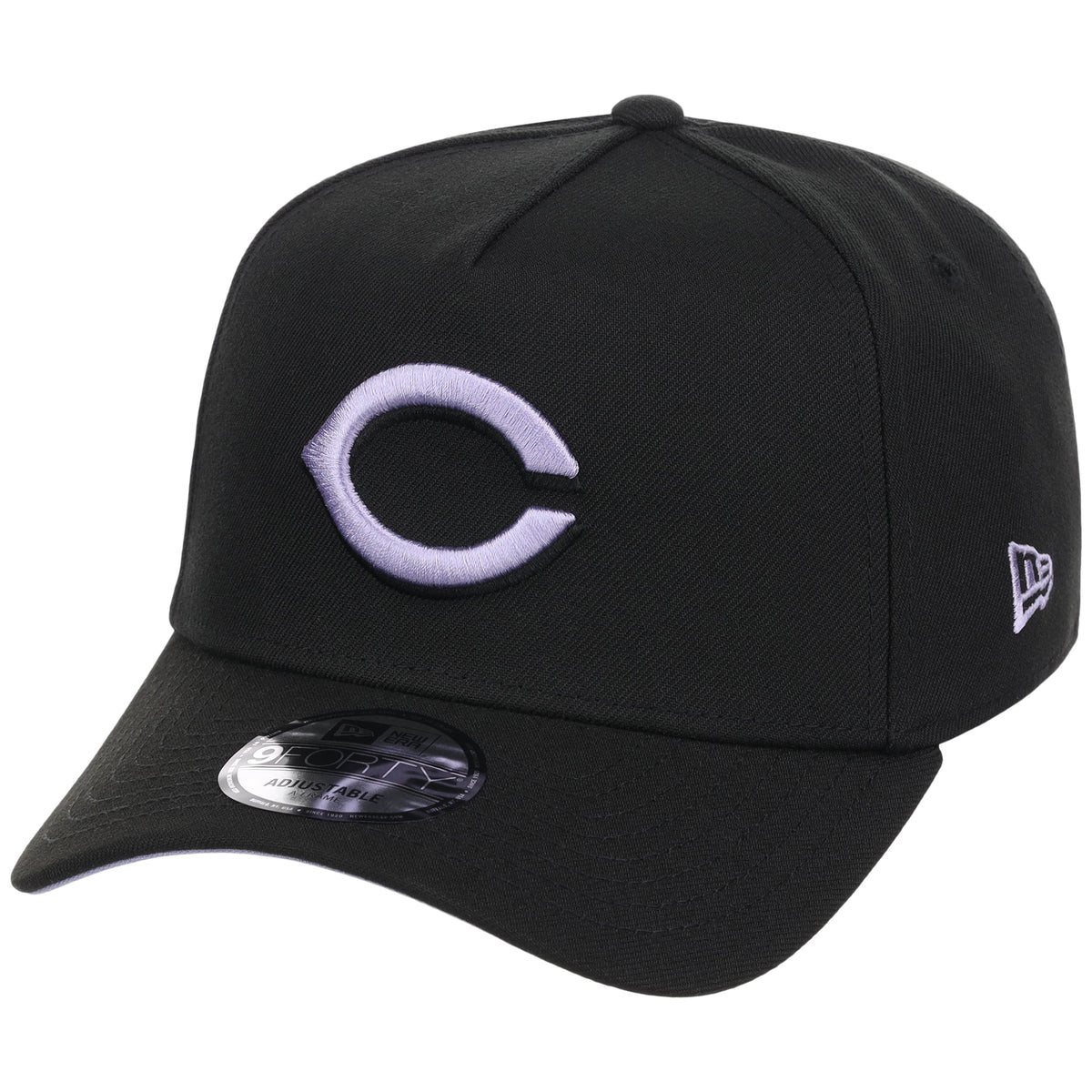 Cincinnati Reds MLB Black x Lavender FASHION CORE New Era 9FORTY A-Frame