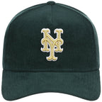 New York Mets MLB Dark Green Cord FASHION CORE New Era 9FORTY A-Frame