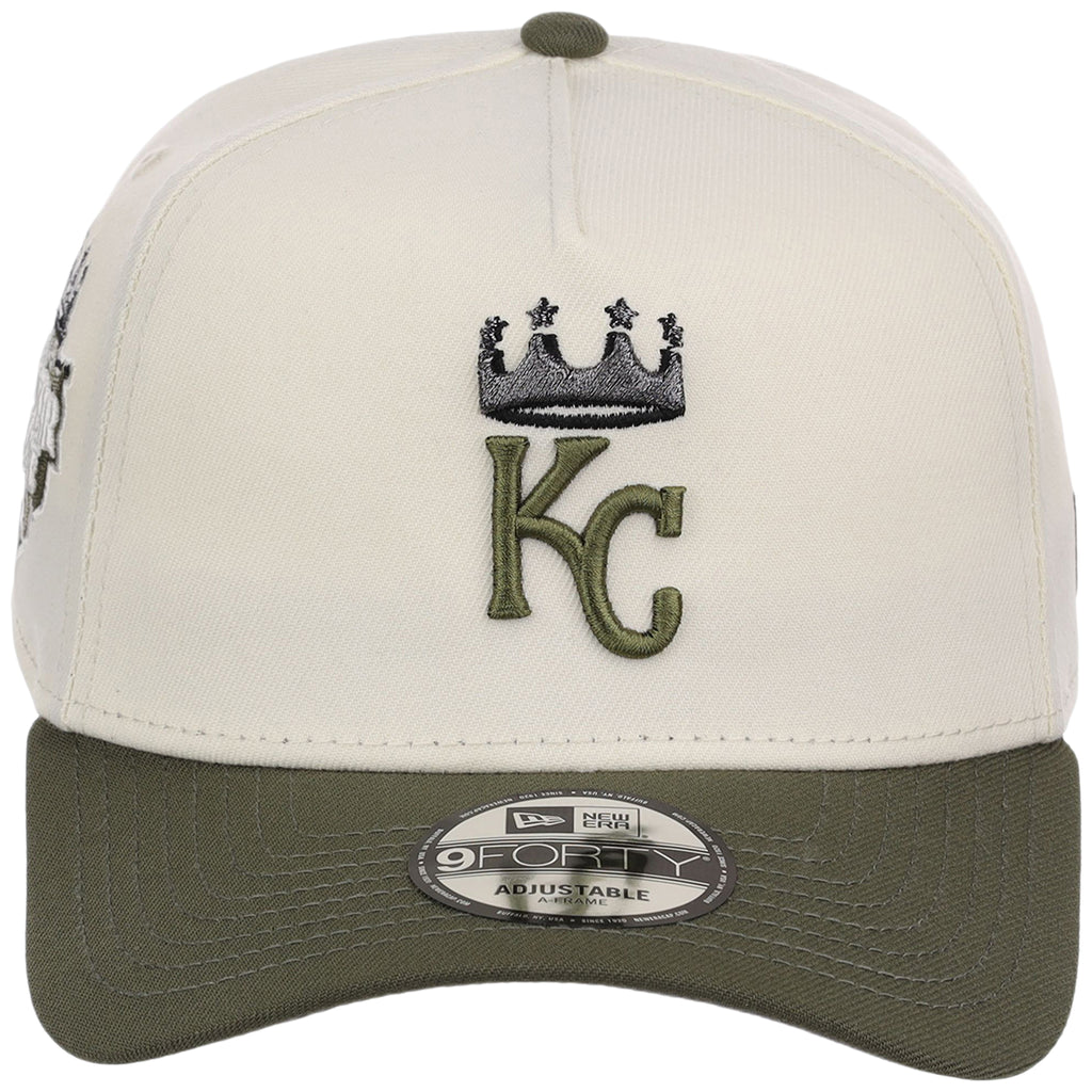 Kansas City Royals MLB Chrome Olive New Era 9FORTY