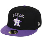 Houston Astros Side A: Track One New Era 59FIFTY (Black/Purple) 'Stros