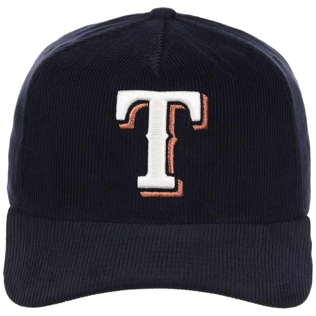 Texas Rangers MLB Navy Cord FASHION CORE New Era 9FORTY A-Frame