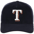 Texas Rangers MLB Navy Cord FASHION CORE New Era 9FORTY A-Frame