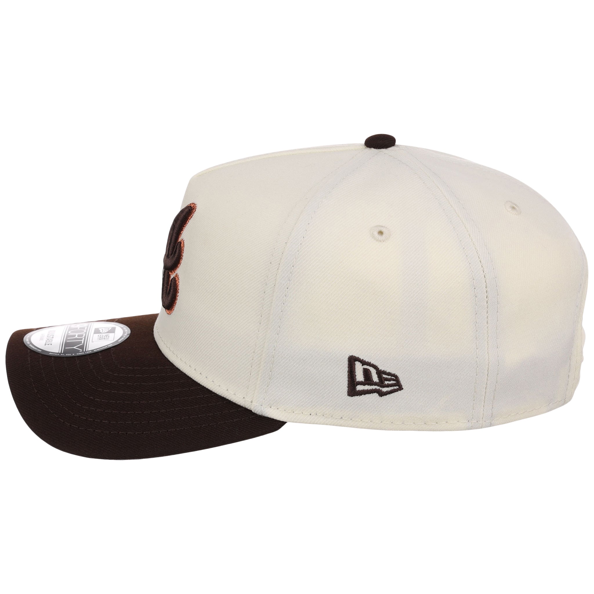 Atlanta Braves MLB Chrome x Burnt Wood FASHION CORE New Era 9FORTY A-Frame