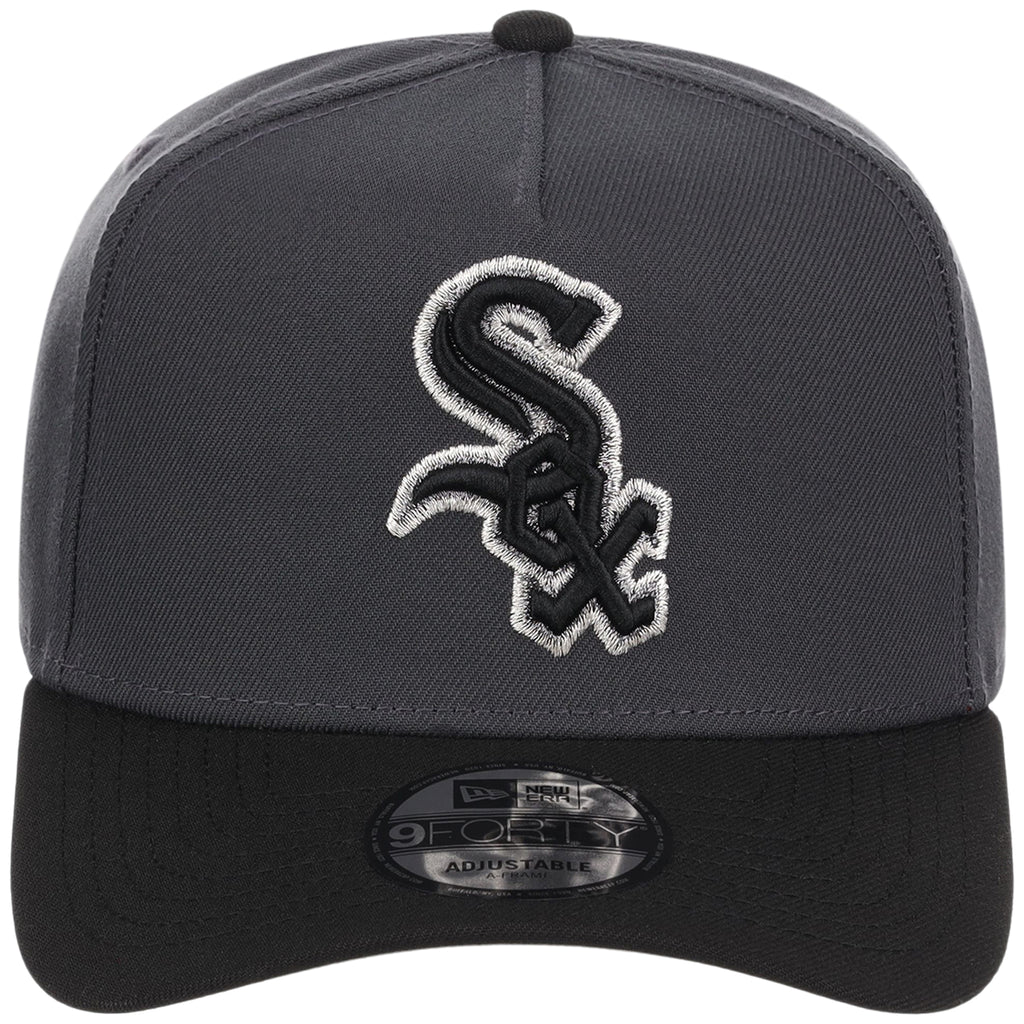 Chicago White Sox MLB Graphite x Black FASHION CORE New Era 9FORTY A-Frame