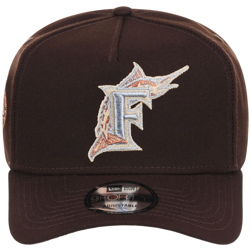 Florida Marlins MLB Frosted Bark New Era 9FORTY A-Frame
