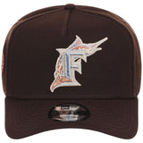 Florida Marlins MLB Frosted Bark New Era 9FORTY A-Frame