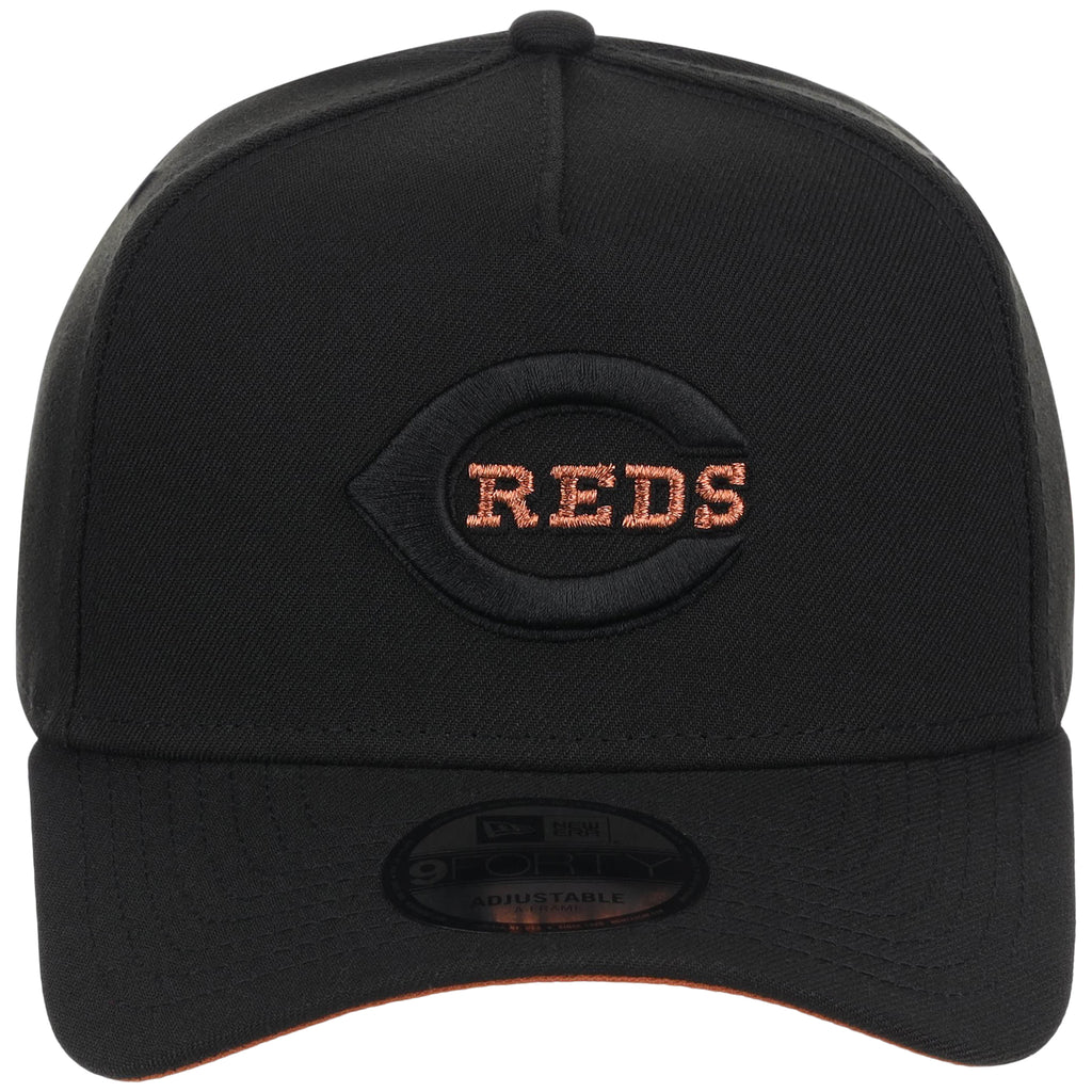 Cincinnati Reds MLB Black x Rust FASHION CORE New Era 9FORTY A-Frame
