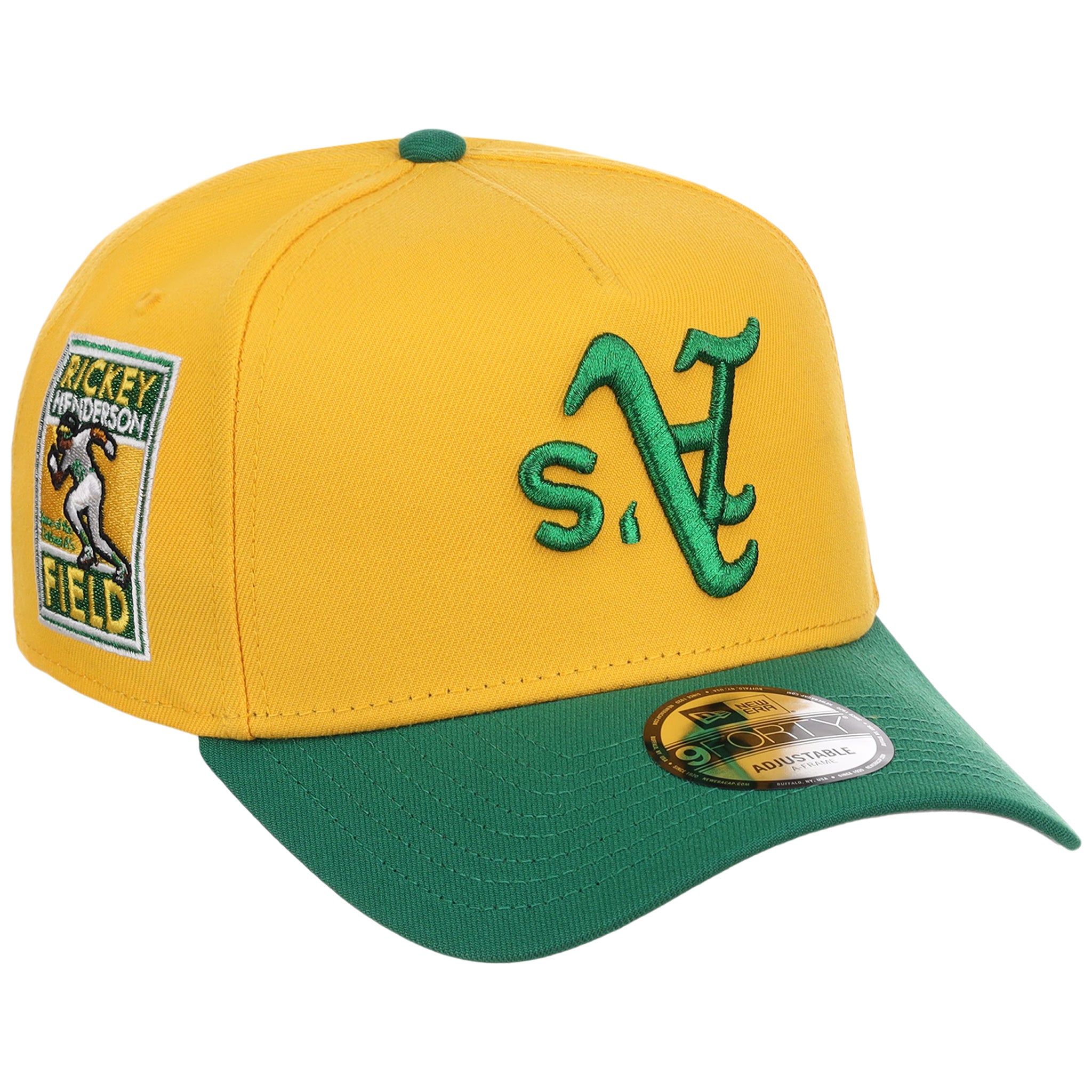 Oakland Athletics MLB Flipmode 2.0 New Era 9FORTY A-Frame (Yellow/Green/Gray)