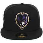 Baltimore Ravens NFL Black Dome New Era 59FIFTY