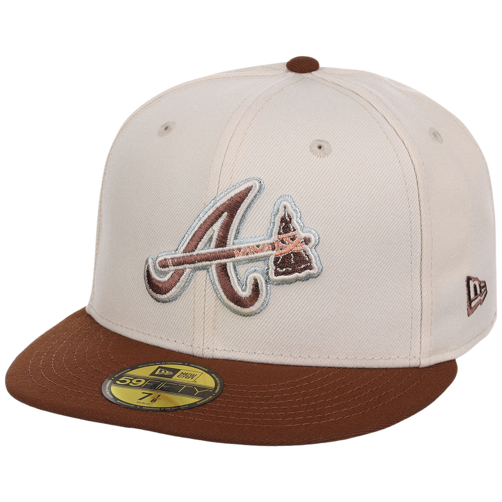 Atlanta Braves MLB Auburn Cream New Era 59FIFTY