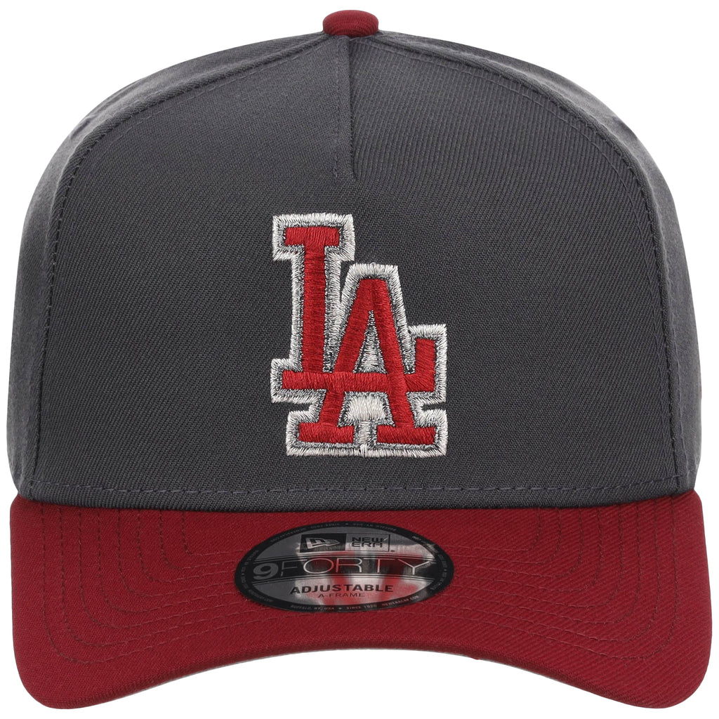 Los Angeles Dodgers MLB Graphite x Cardinal FASHION CORE New Era 9FORTY A-Frame