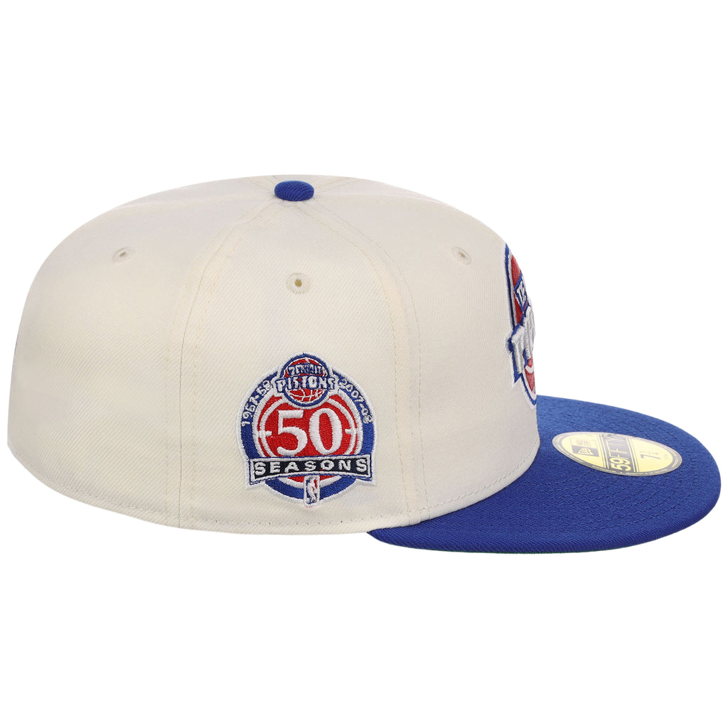 Detroit Pistons NBA Chrome OTC New Era 59FIFTY (Chrome/Royal)