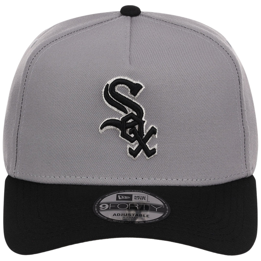 Chicago White Sox MLB Gray x Black FASHION CORE New Era 9FORTY A-Frame