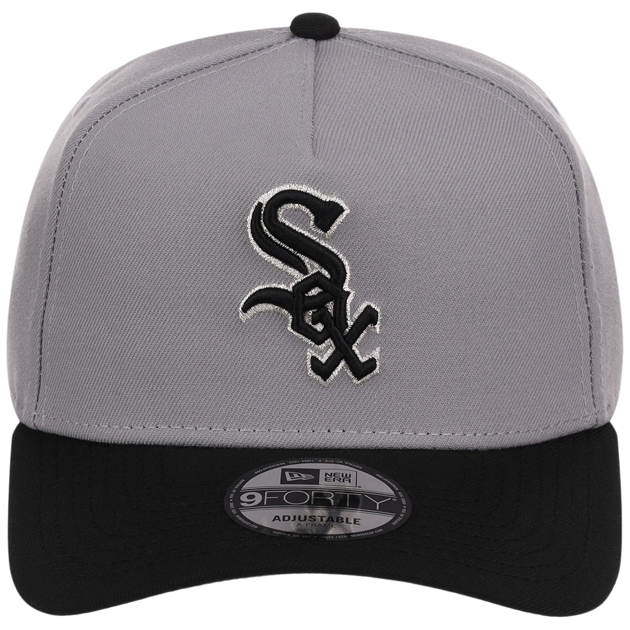 Chicago White Sox MLB Gray x Black FASHION CORE New Era 9FORTY A-Frame