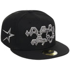 Houston Astros MLB Friday Flux New Era 59FIFTY - Black/Black