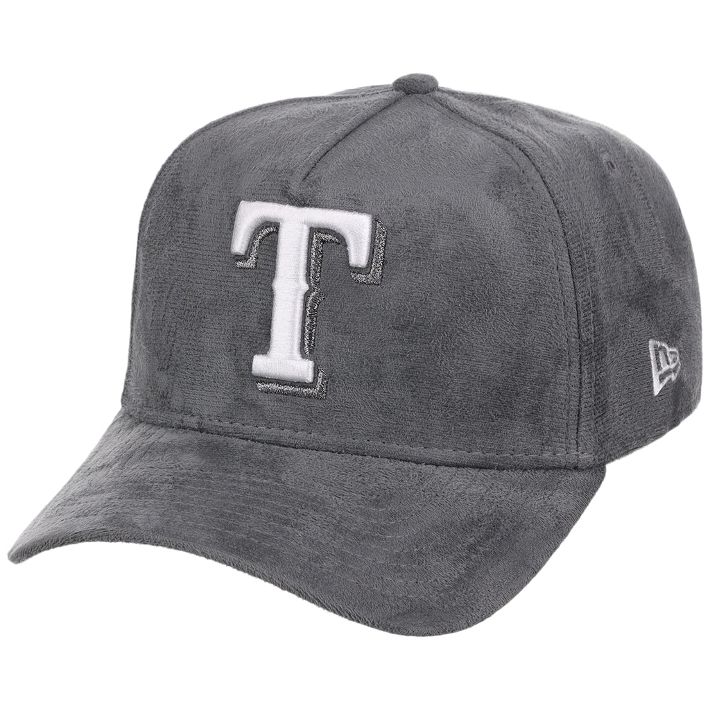 Texas Rangers MLB Gray x Suede FASHION CORE New Era 9FORTY A-Frame