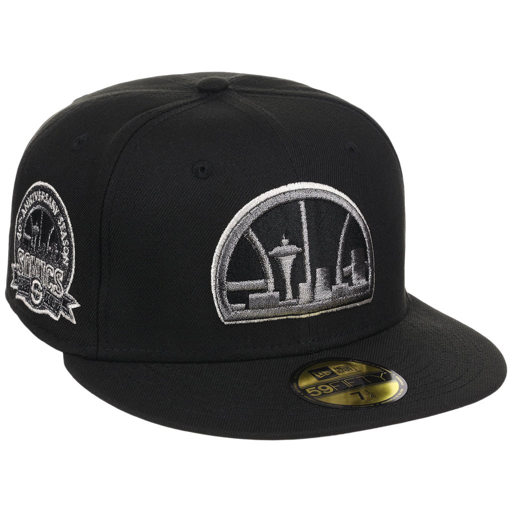 Seattle Supersonics NBA Liquid Titanium New Era 59FIFTY