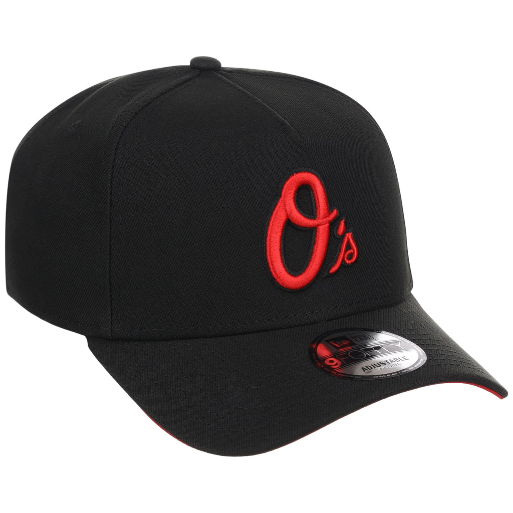 Baltimore Orioles MLB Black x Red FASHION CORE New Era 9FORTY A-Frame