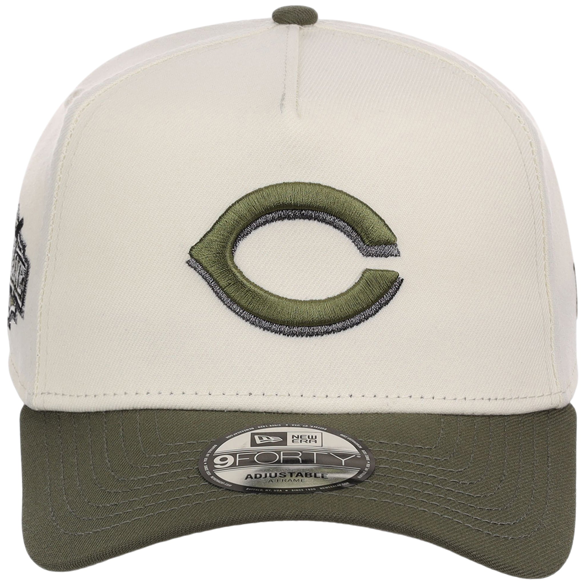 Cincinnati Reds MLB Chrome Olive New Era 9FORTY