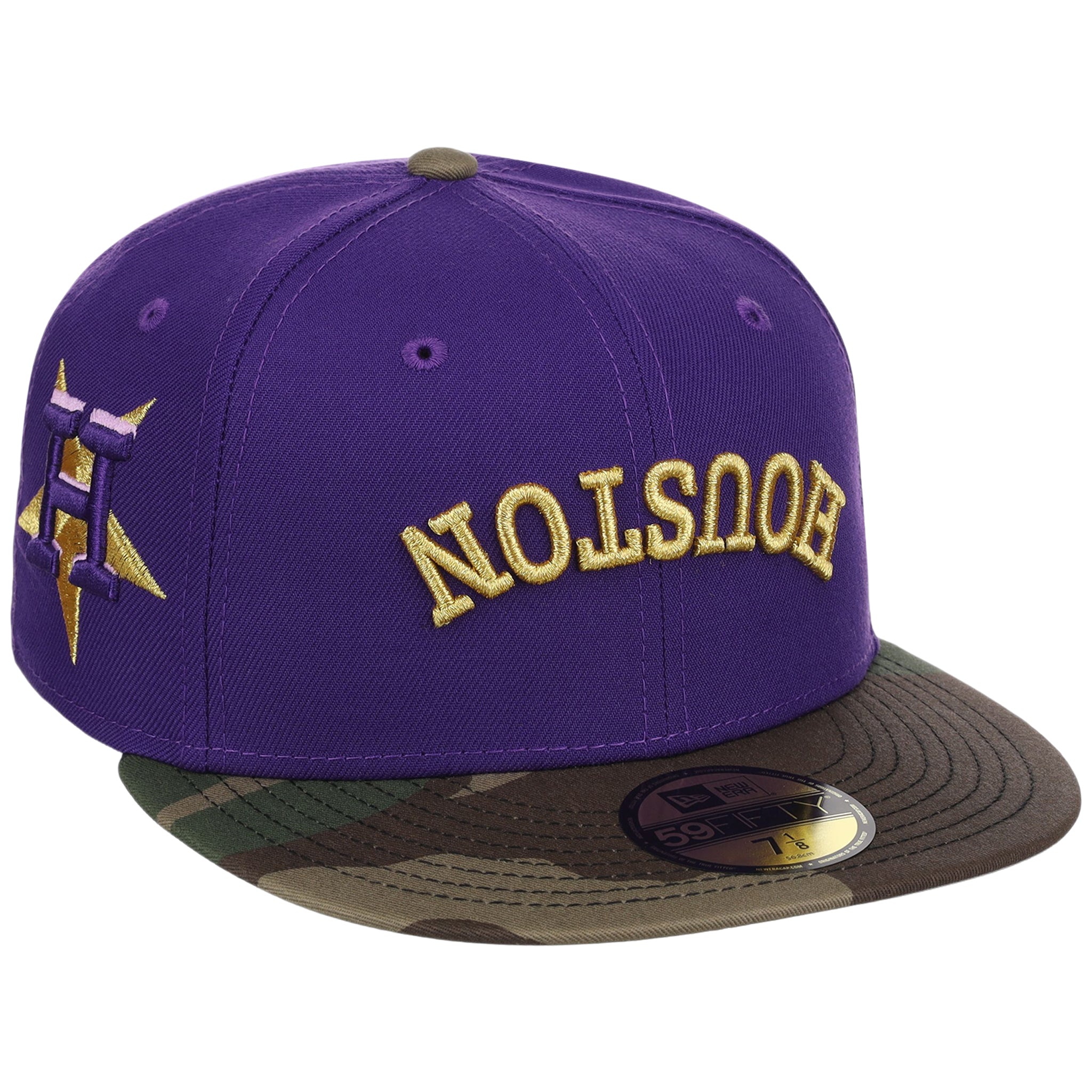 Houston Astros Side A: Track One New Era 59FIFTY (Purple/Woodland)