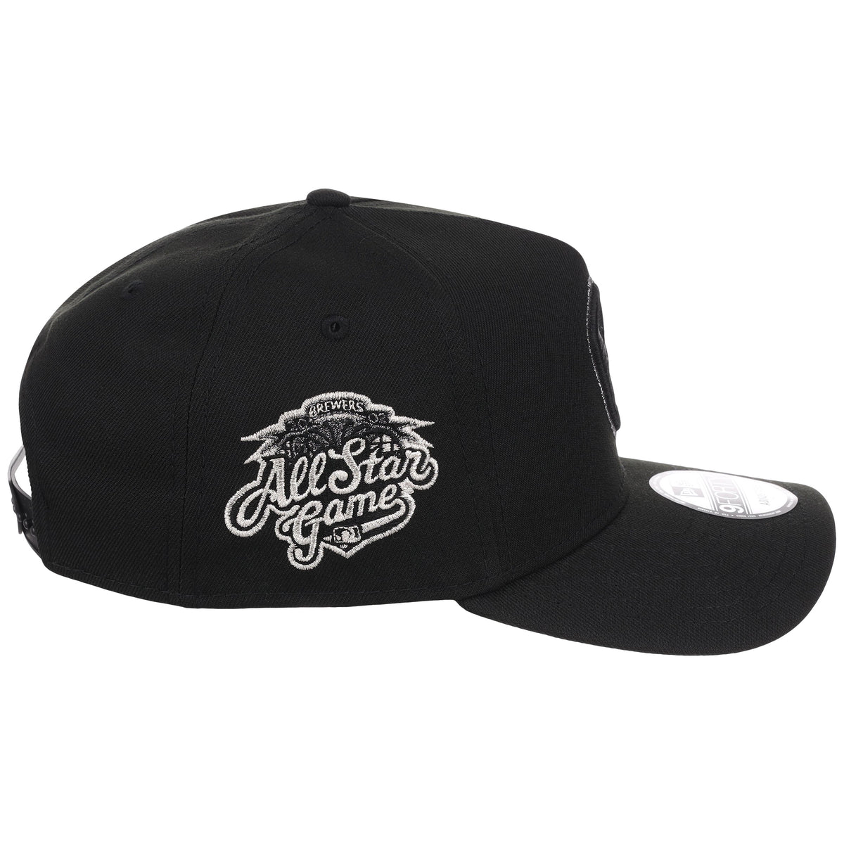 Milwaukee Brewers MLB Liquid Titanium New Era 9FORTY A-Frame