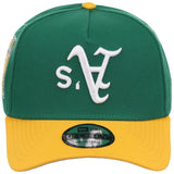 Oakland Athletics MLB Flipmode 2.0 New Era 9FORTY A-Frame (Green/Yellow/Gray)