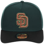 San Diego Padres MLB Dark Green x Black FASHION CORE New Era 9FORTY A-Frame