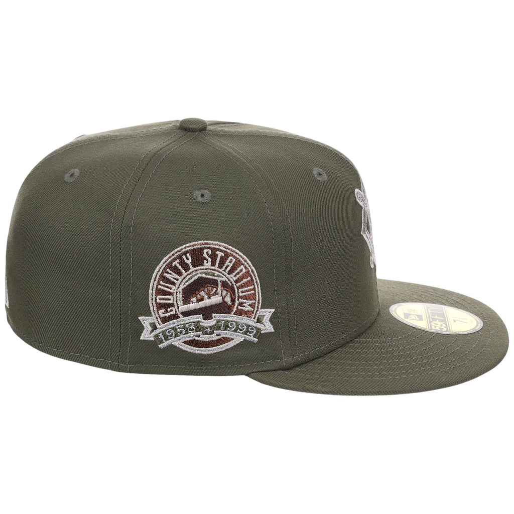 Milwaukee Brewers MLB Olive Alloy New Era 59FIFTY