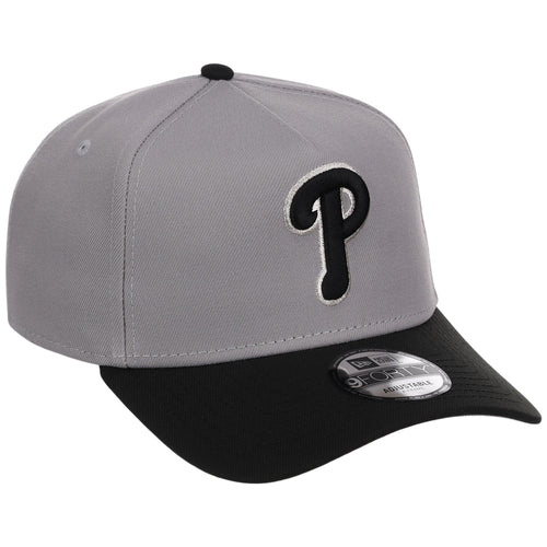 Philadelphia Phillies MLB Gray x Black FASHION CORE New Era 9FORTY A-Frame