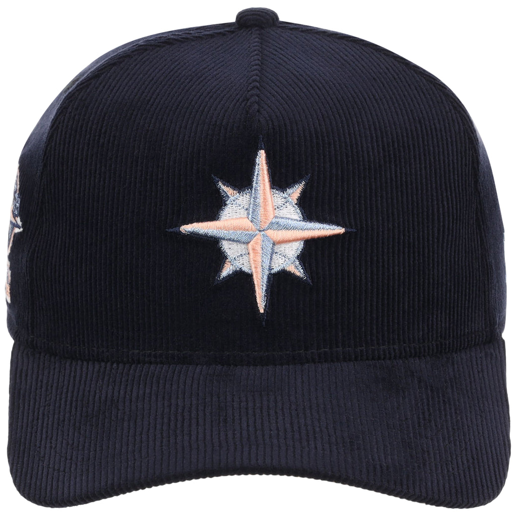 Seattle Mariners MLB Peach Ice Navy Cord New Era 9FORTY A-Frame – 5