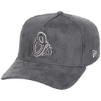 Baltimore Orioles MLB Gray x Suede FASHION CORE New Era 9FORTY A-Frame