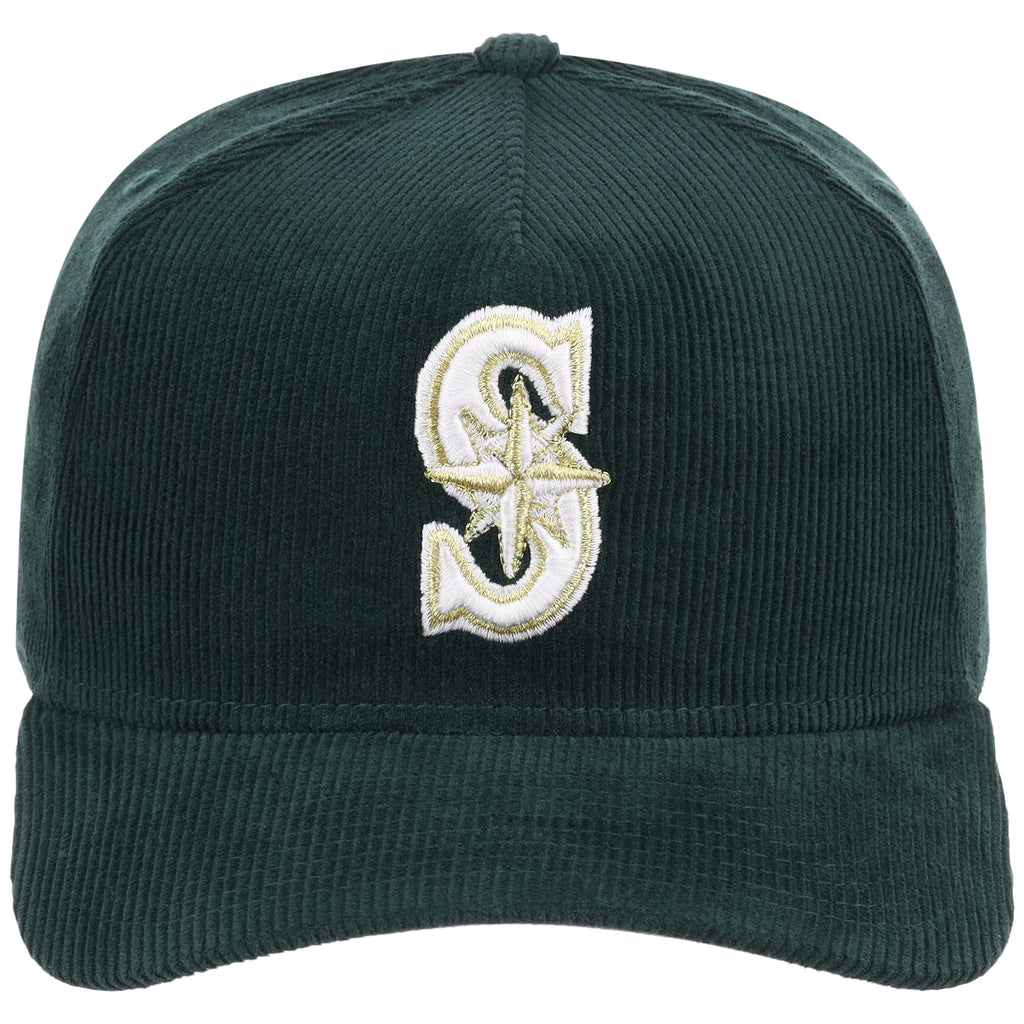 Seattle Mariners MLB Dark Green Cord FASHION CORE New Era 9FORTY A-Frame