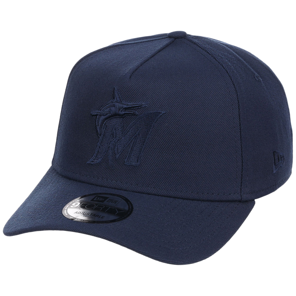 Miami Marlins MLB Navy FASHION CORE New Era 9FORTY A-Frame