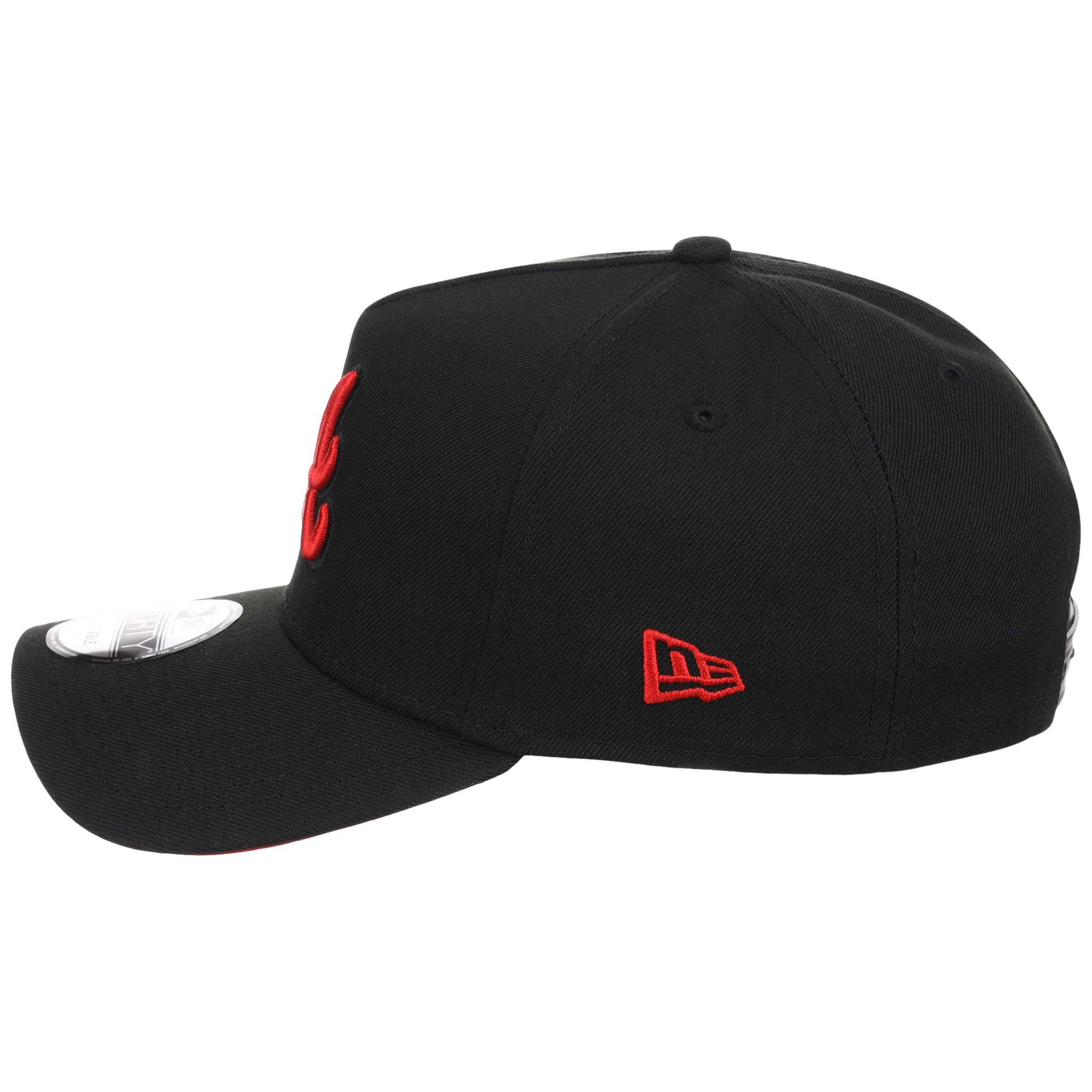 Atlanta Braves MLB Black x Red FASHION CORE New Era 9FORTY A-Frame