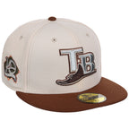 Tampa Bay Rays MLB Auburn Cream New Era 59FIFTY