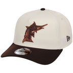 Miami Marlins MLB Chrome x Burnt Wood FASHION CORE New Era 9FORTY A-Frame