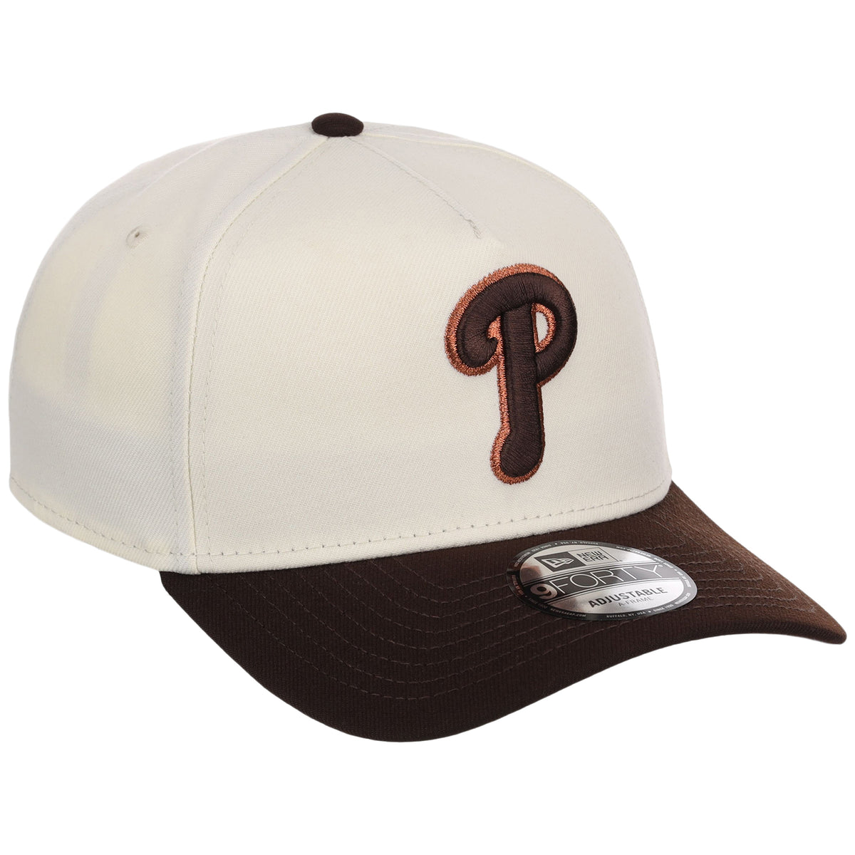 Philadelphia Phillies MLB Chrome x Burnt Wood FASHION CORE New Era 9FORTY A-Frame