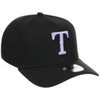 Texas Rangers MLB Black x Lavender FASHION CORE New Era 9FORTY A-Frame
