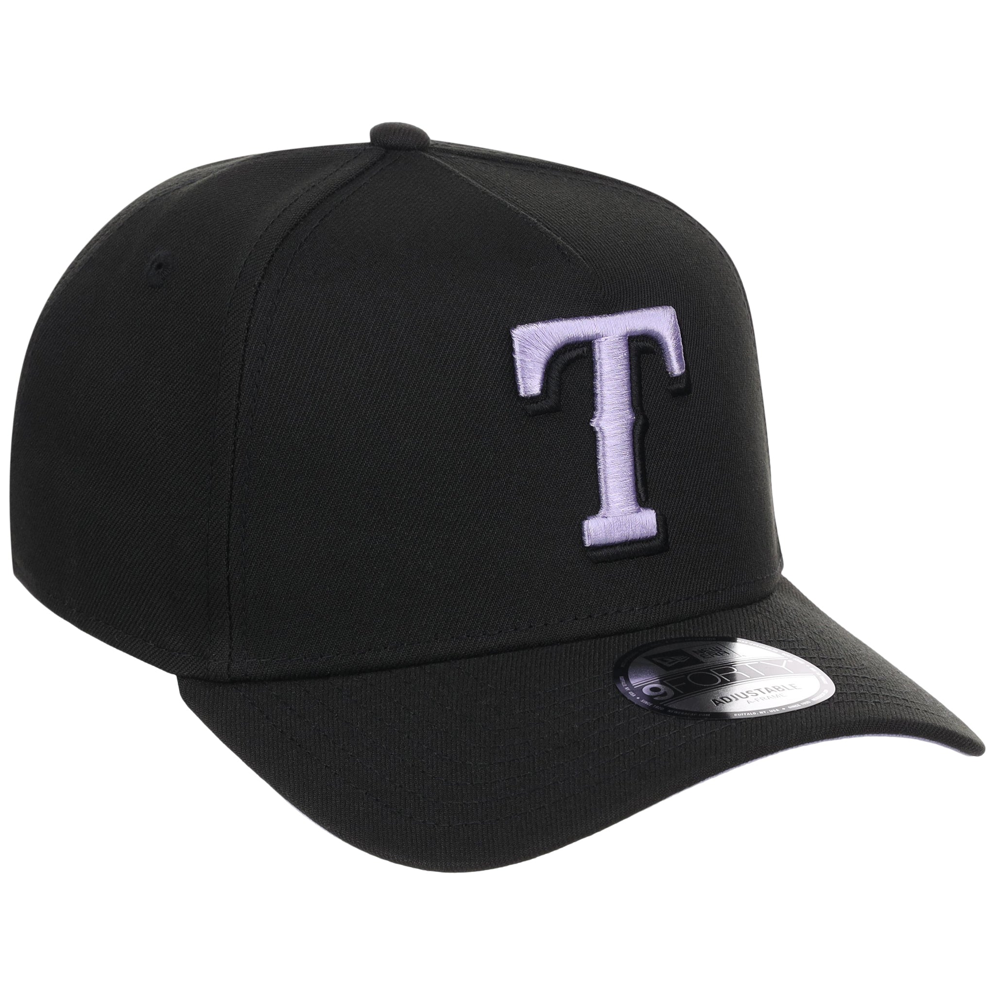 Texas Rangers MLB Black x Lavender FASHION CORE New Era 9FORTY A-Frame