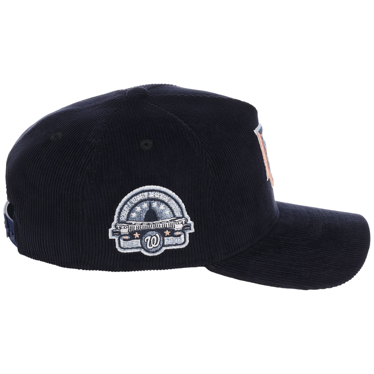 Washington Nationals MLB Peach Ice Navy Cord New Era 9FORTY A-Frame – 3