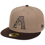 Arizona Diamondbacks Phoenix Crown the City New Era 59FIFTY (Camel/Dark Brown)