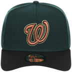 Washington Nationals MLB Dark Green x Black FASHION CORE New Era 9FORTY A-Frame
