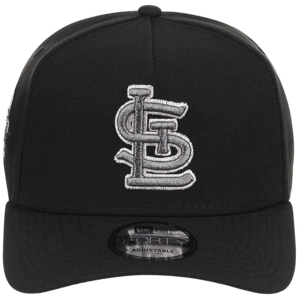 St. Louis Cardinals MLB Liquid Titanium New Era 9FORTY A-Frame