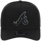 Atlanta Braves MLB Black x Pewter FASHION CORE New Era 9FORTY A-Frame